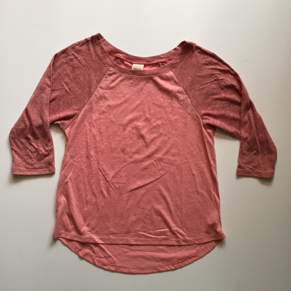 Mossimo Supply Co Rust Baseball Tee XS